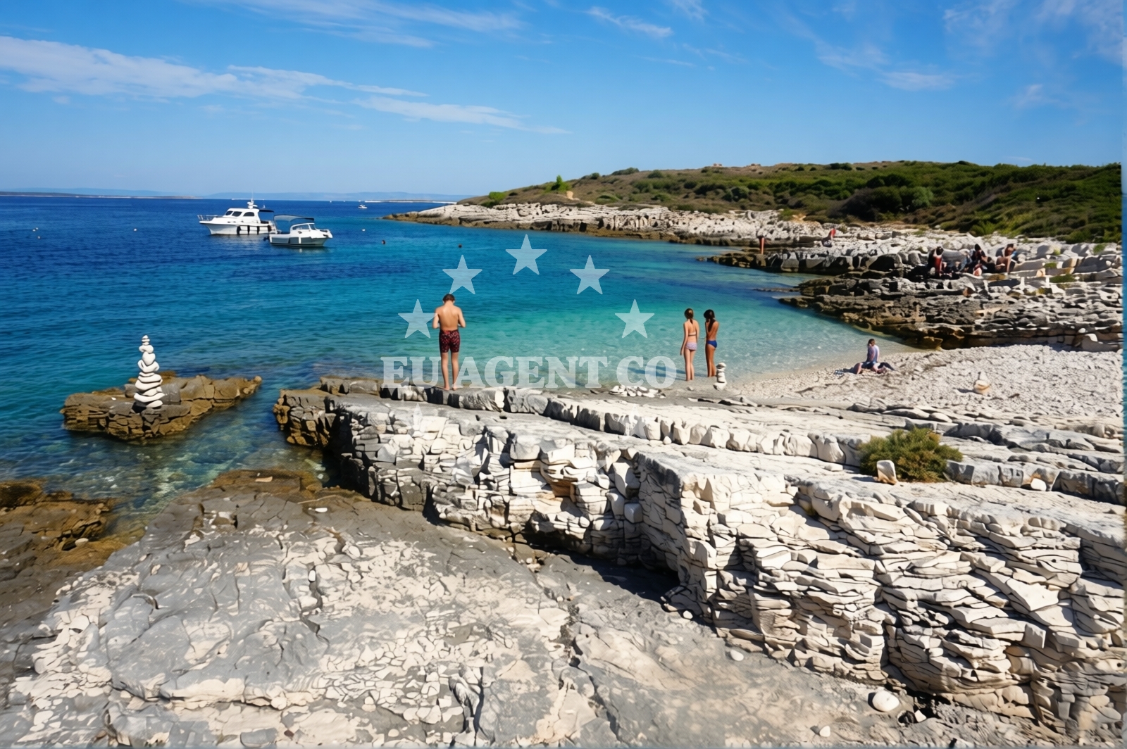 Beach facilities and surroundings at Beach Franina in 218 Selo 1, Premantura