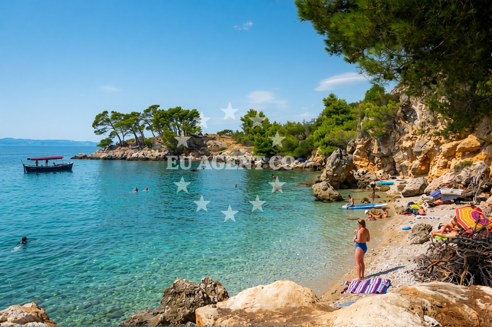 Overview of Beach Garma in Obala P.Kresimira IV br. 17 PODGORA, Podgora