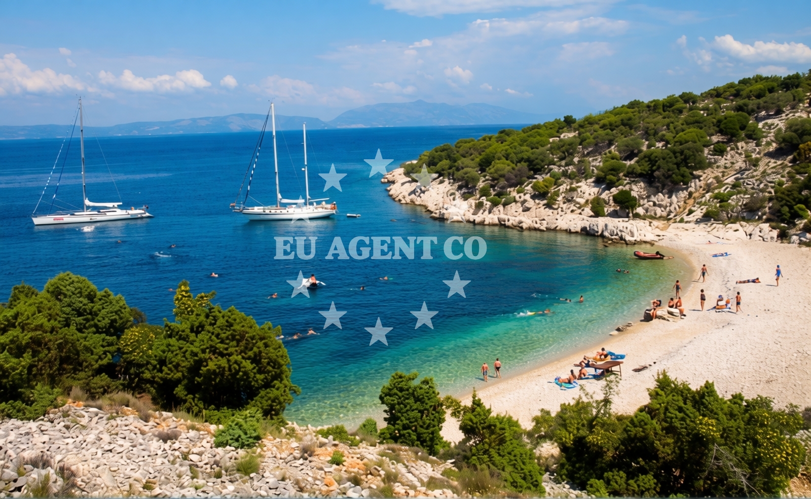 Overview of Beach Grabrovica in Lungo mare Sv Mikule 17, Cres