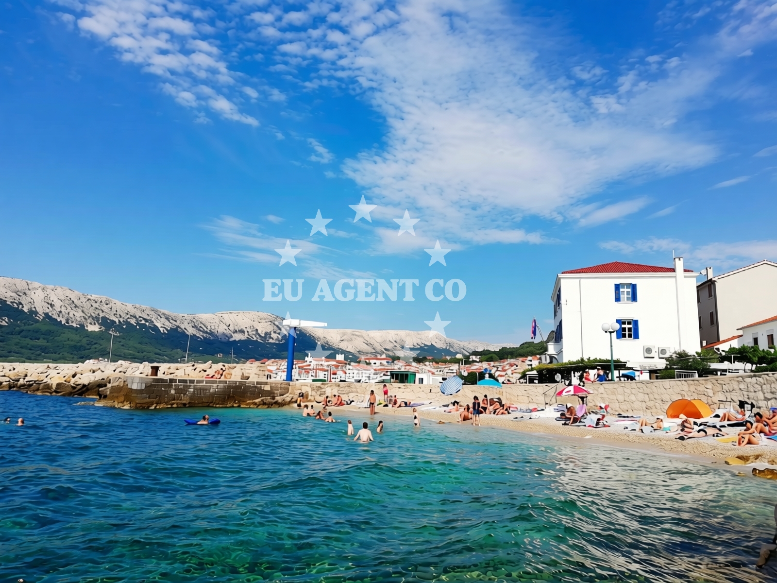 Overview of Beach Helena in Ribarska ulica 41a, Baška