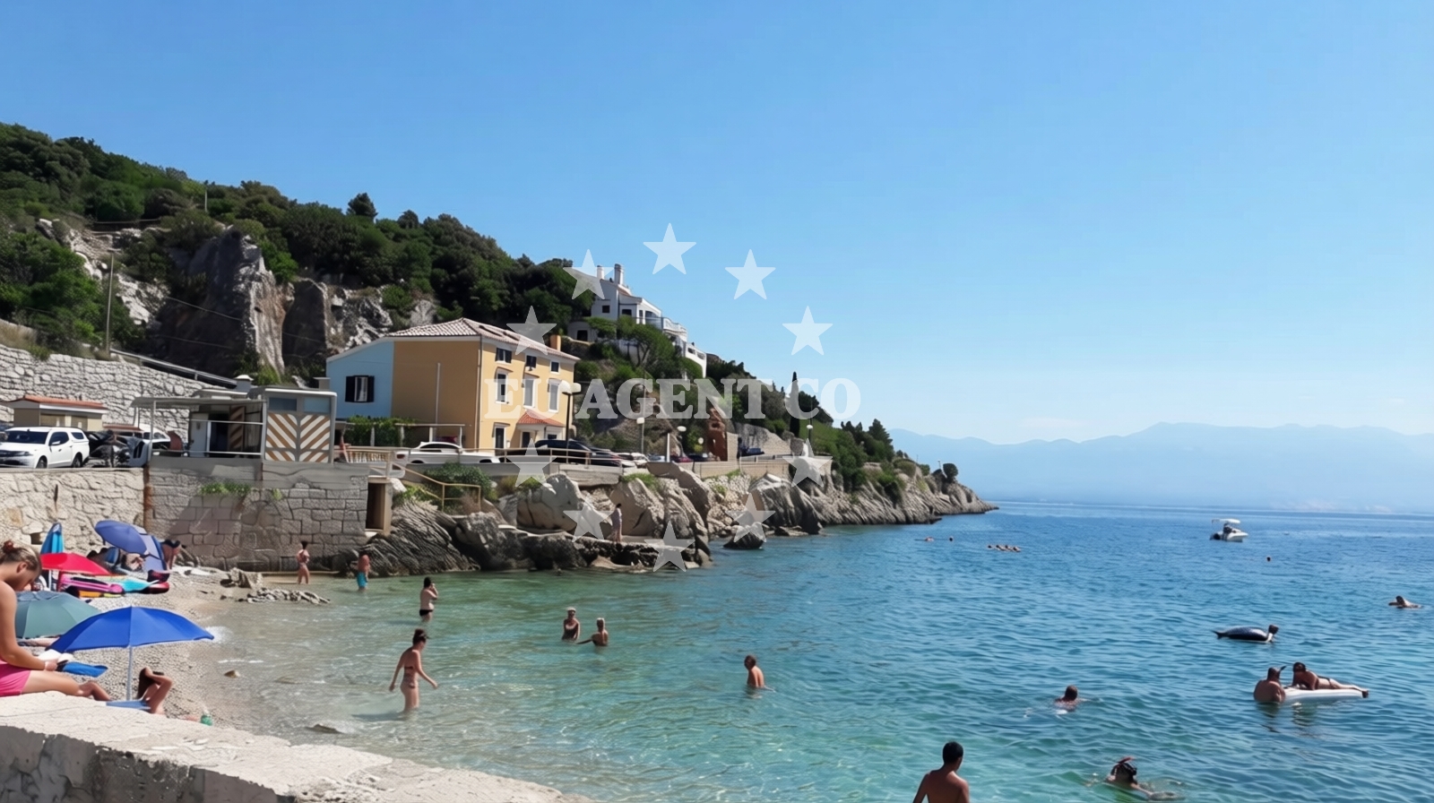 Shoreline and swimming area at Beach Helena in Ribarska ulica 41a, Baška