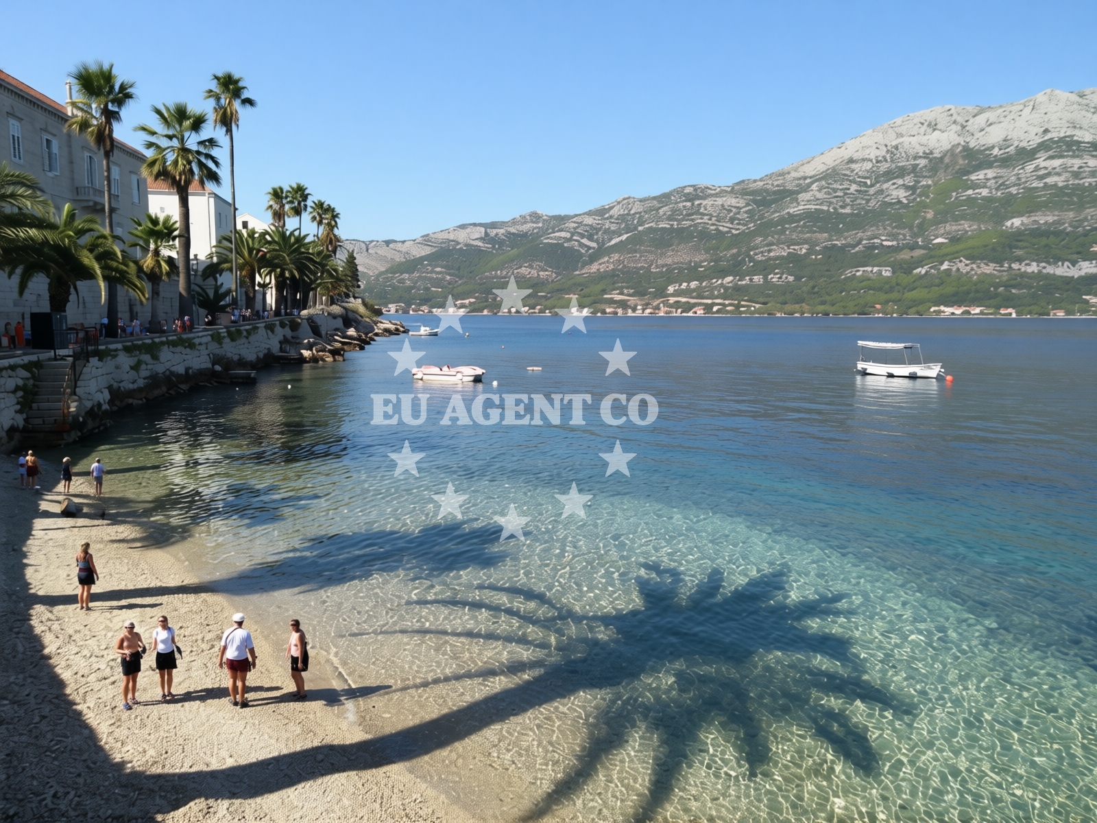 Sea and coastal view of beach Ispod Duvana in Cvjetno Naselje 26, Korčula