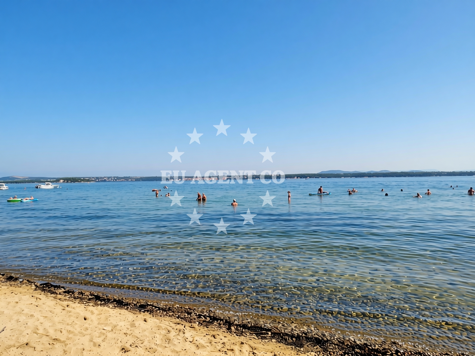 Beach facilities and surroundings at Beach Klanac in Glavičine 44, Tkon
