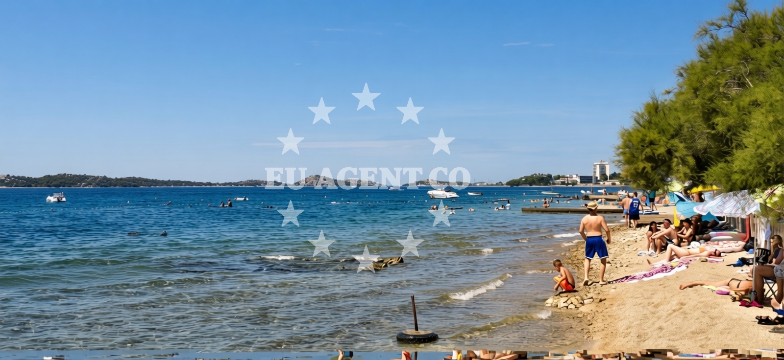 Beach facilities and surroundings at Beach Lovetovo in Beach Camp Imperial Vodice, Vodice