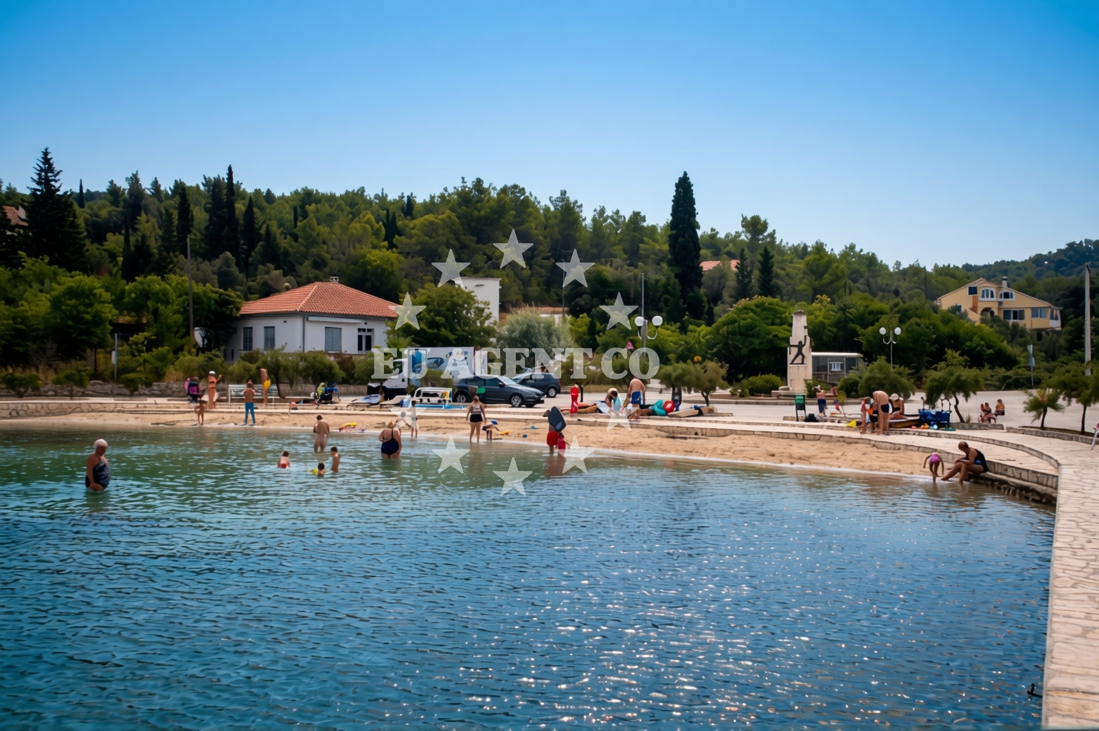 Overview of Beach Lovre in Lukoran put Rančićevih 25, Lukoran