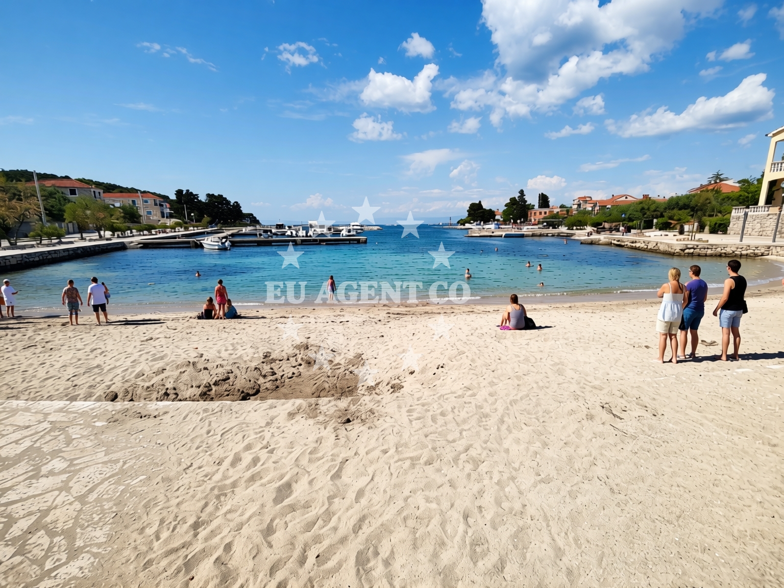 Shoreline and swimming area at Beach Lovre in Lukoran put Rančićevih 25, Lukoran
