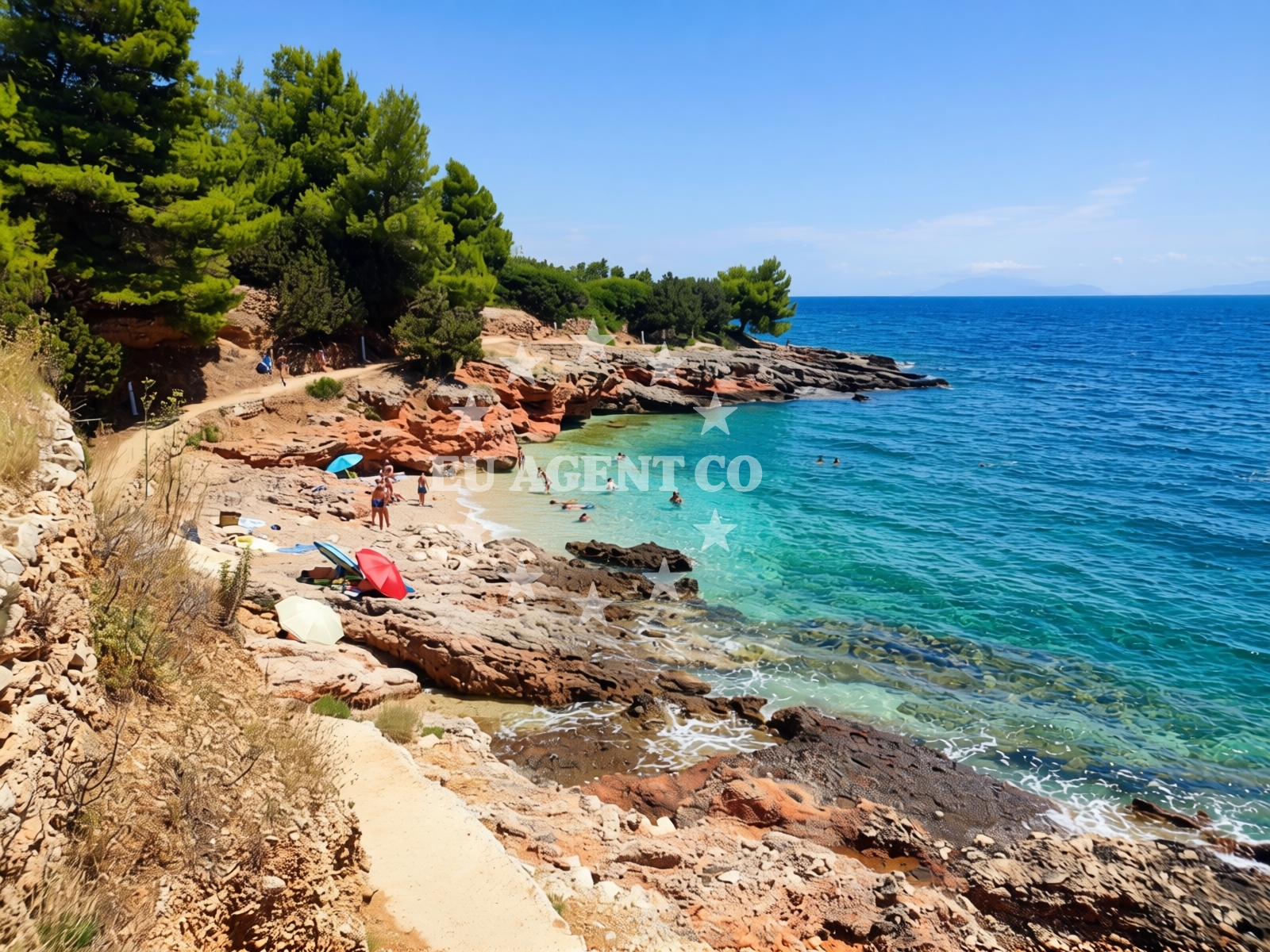 Overview of Beach Molva in Zavala 151 A (ground floor), Zavala