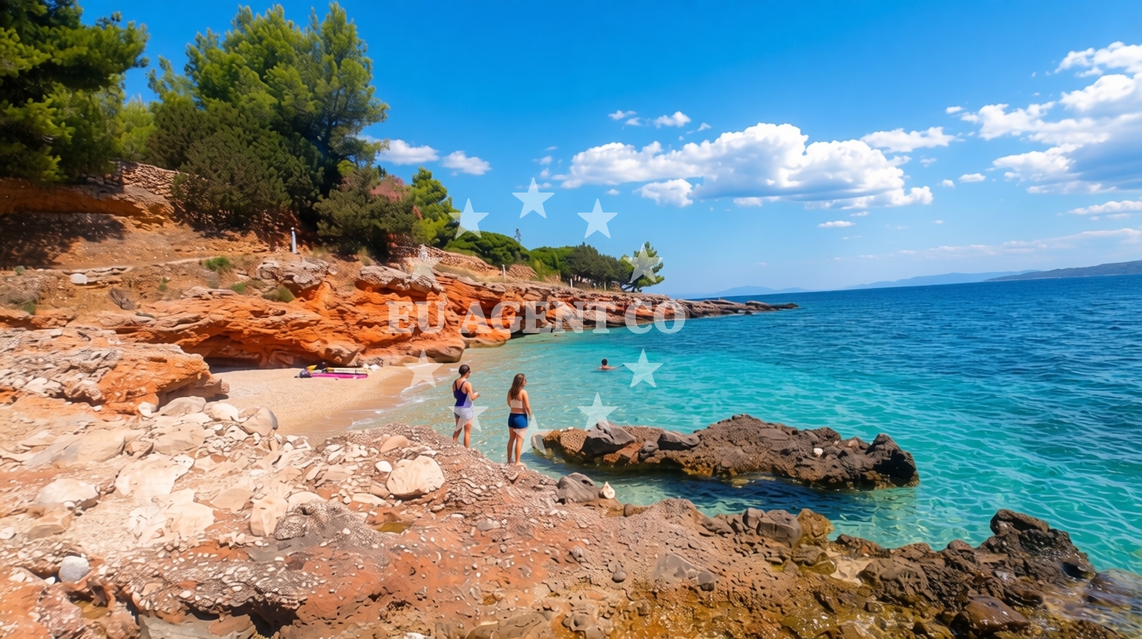 Beach facilities and surroundings at Beach Molva in Zavala 151 A (ground floor), Zavala