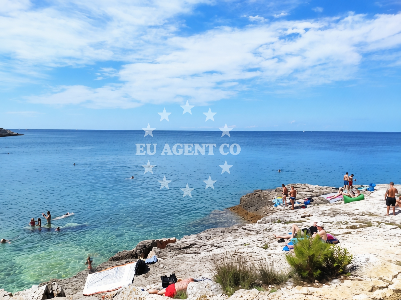 Sea and coastal view of Beach Pinizule in 218 Selo 1, Premantura
