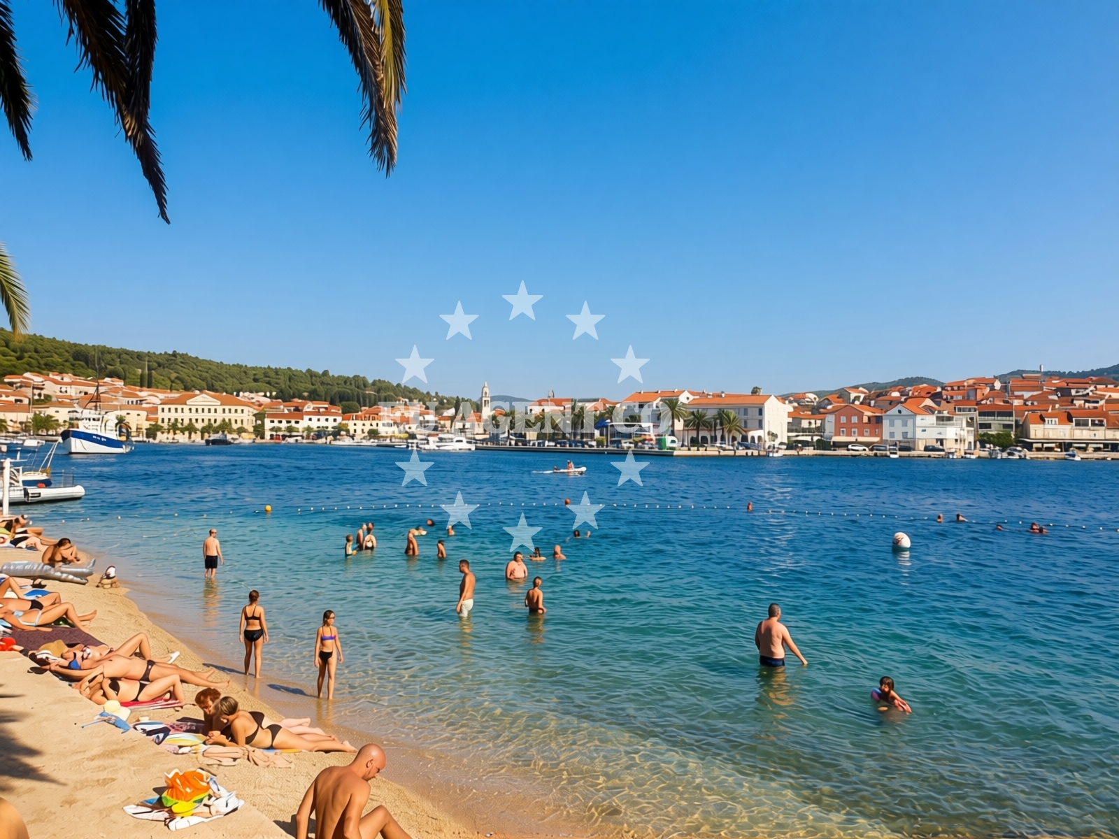 Overview of Beach Poseidon in Ulica 69 62, Vela Luka