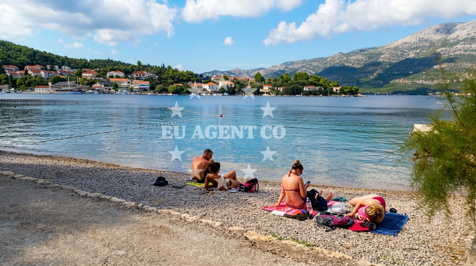Sea and coastal view of Beach Poseidon in Ulica 69 62, Vela Luka