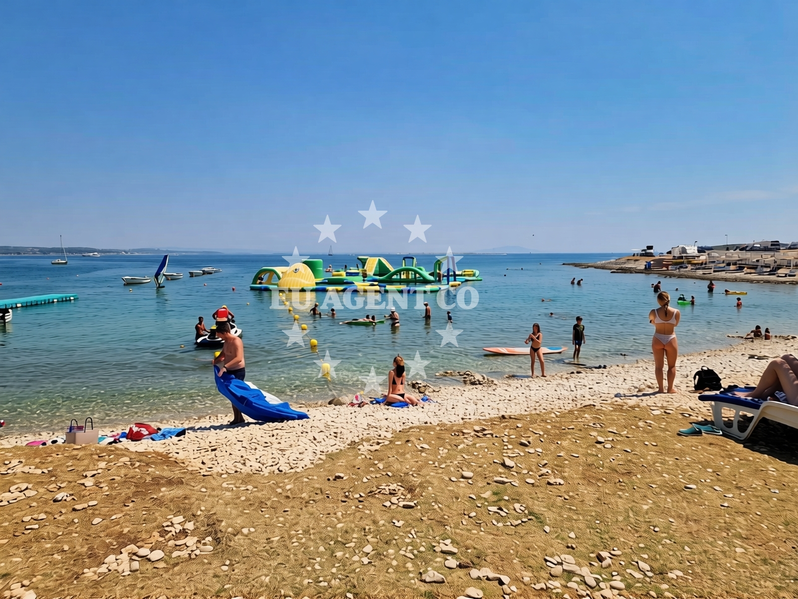 Sea and coastal view of Beach Skoljic in Selo 250, Premantura