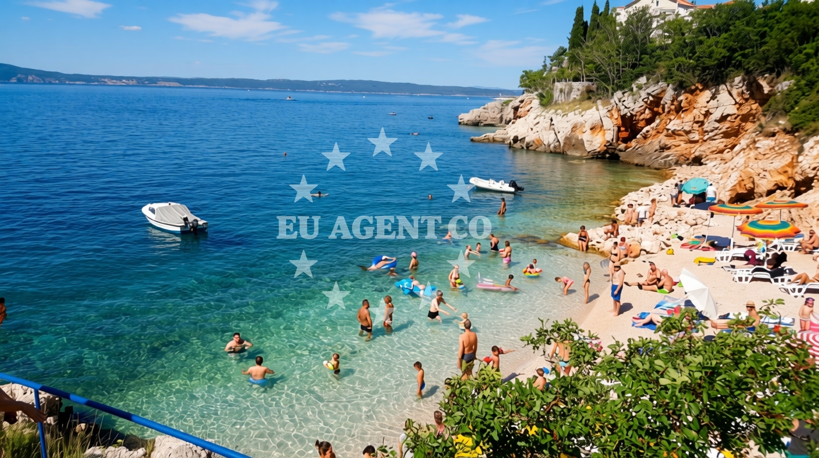 Overview of Beach Skrpun in Obala dr. Josipa Sokolića 1 Obala dr. Josipa Sokolića 1a, Novi Vinodolski