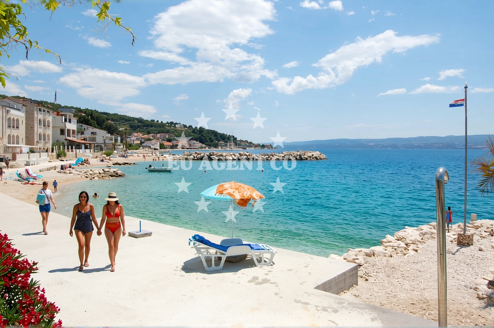 Sea and coastal view of Beach Suhi Potok in Sikirica ulica 24, Jesenice