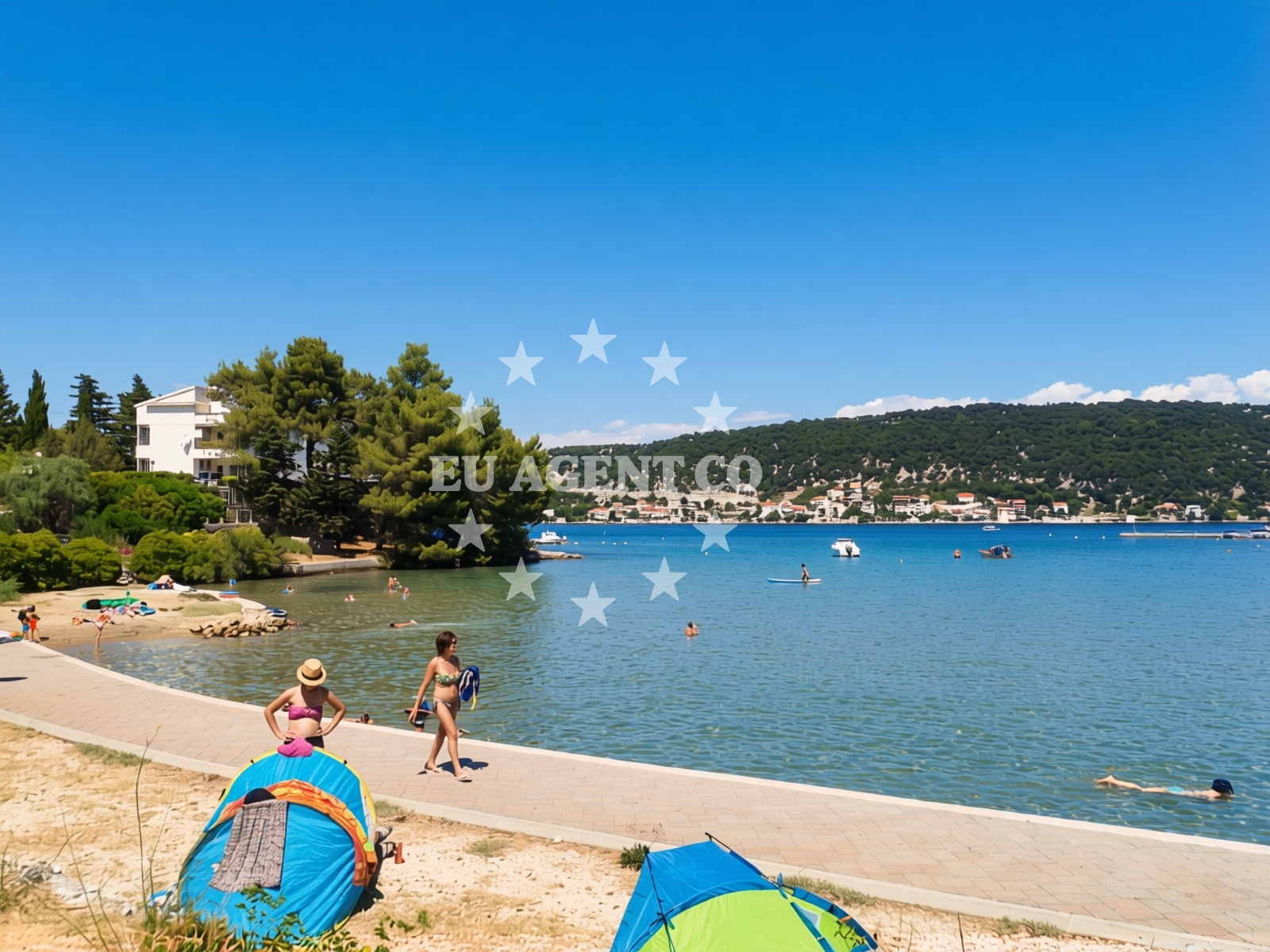 Overview of Beach Supetarska Draga in Supetarska Draga 214, Supetarska Draga