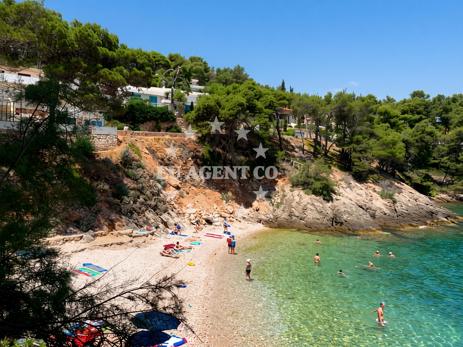 Sea and coastal view of Beach Vitarnja in Jelsa 107 , Jelsa