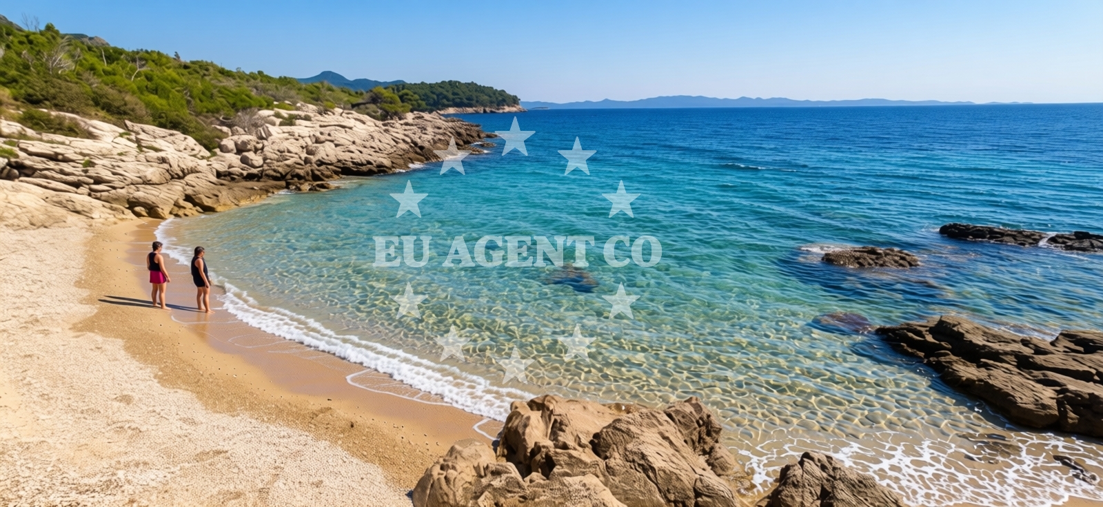 Beach facilities and surroundings at Beach Zamali in , Trstenik