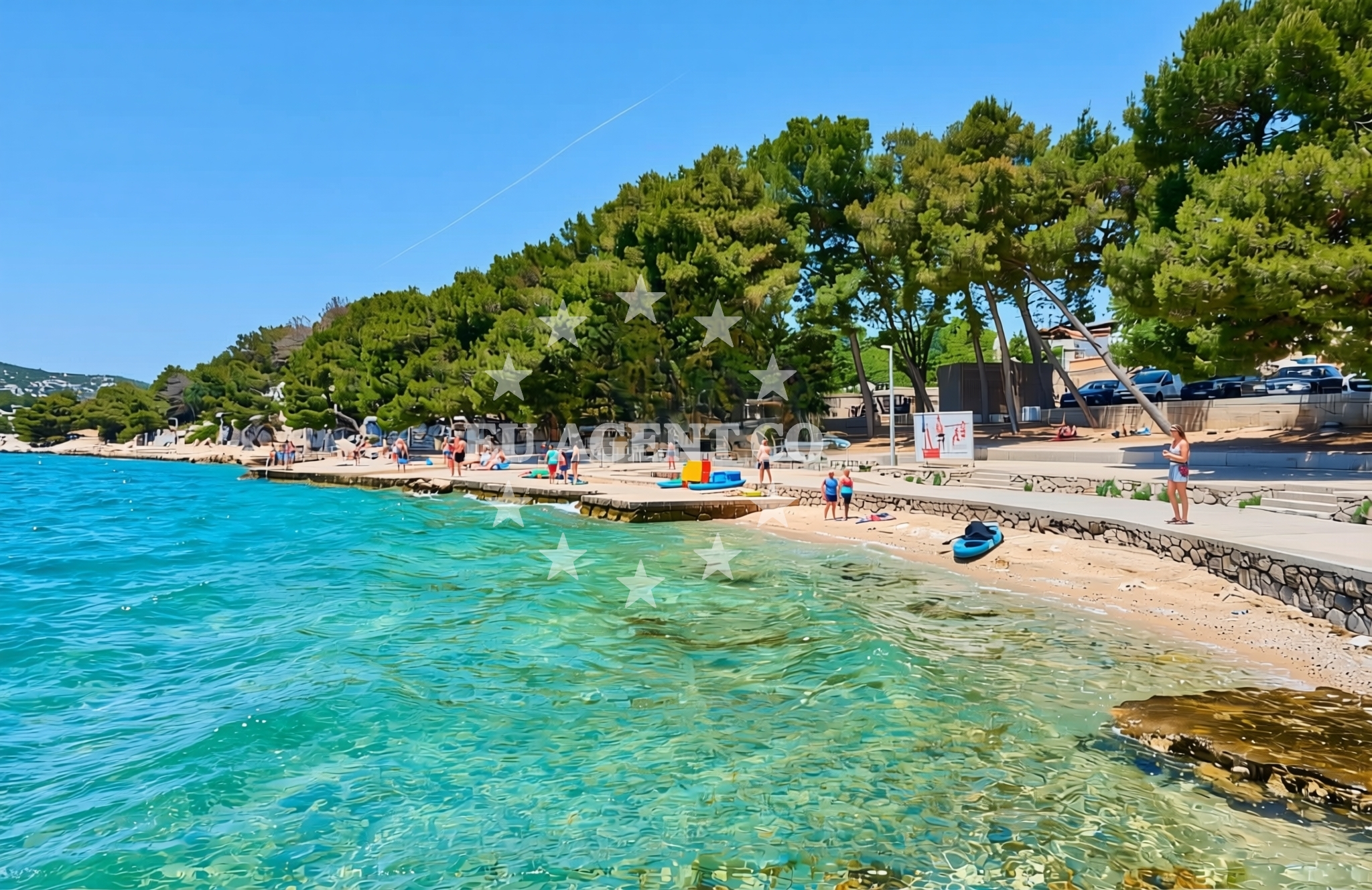 Additional view of Beach Zamalin in Zamalin 12a, Tribunj