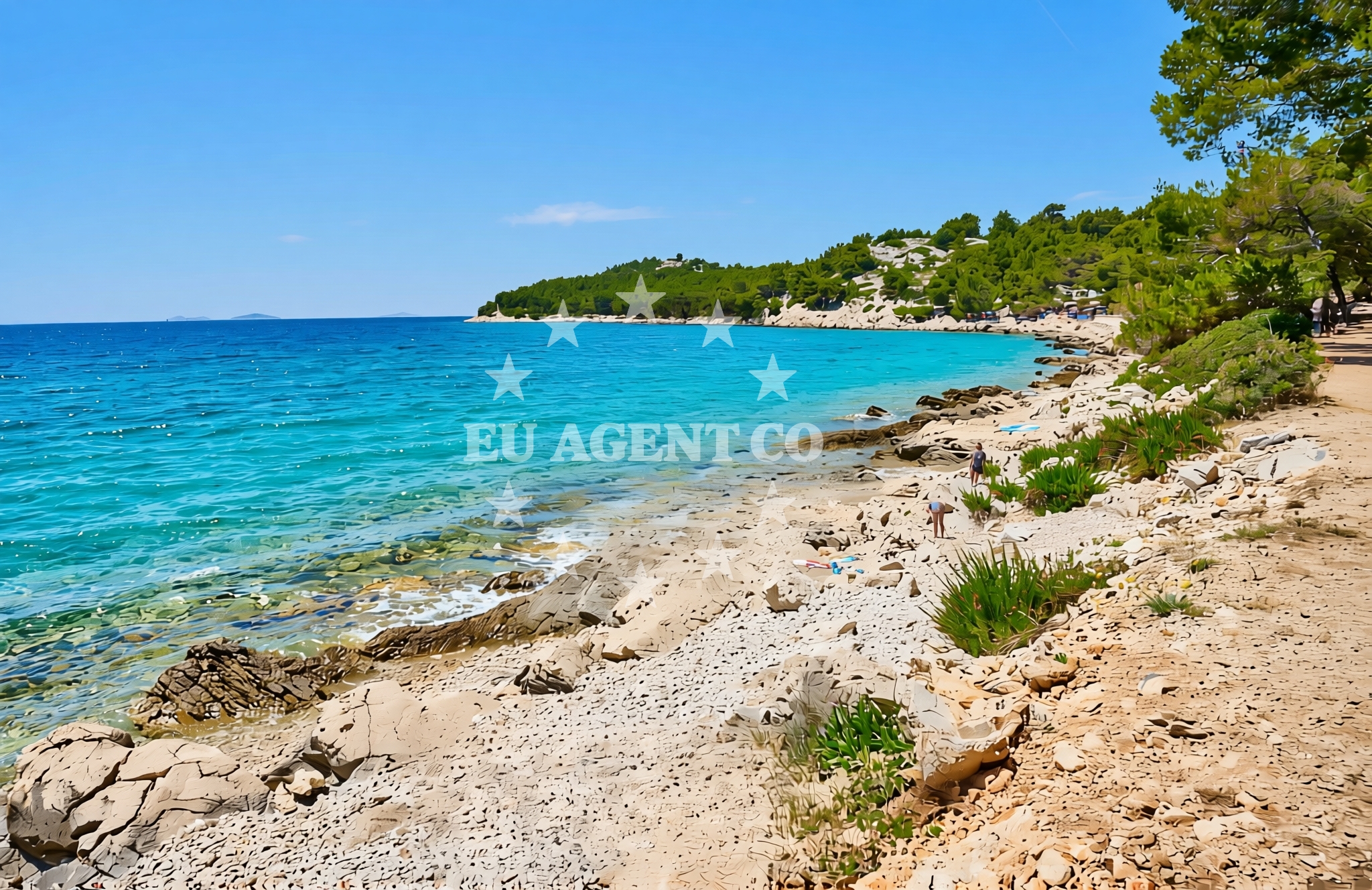 Additional view of Beach Zamalin in Zamalin 12a, Tribunj