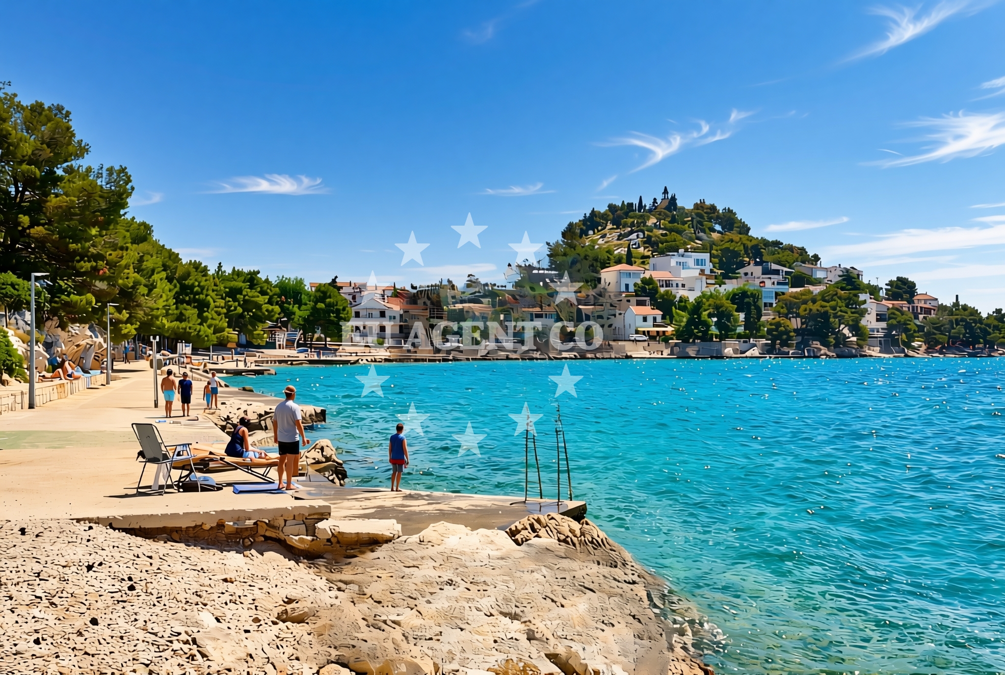 Additional view of Beach Zamalin in Zamalin 12a, Tribunj