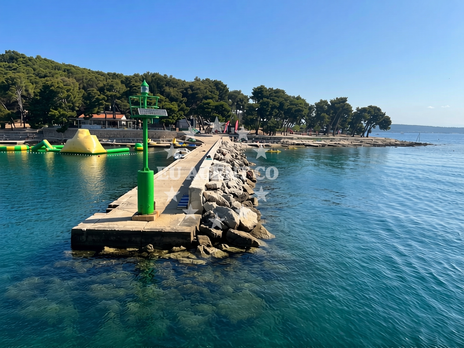 Sea and coastal view of Beach Zelena Punta in Kukljica 67, Kukljica
