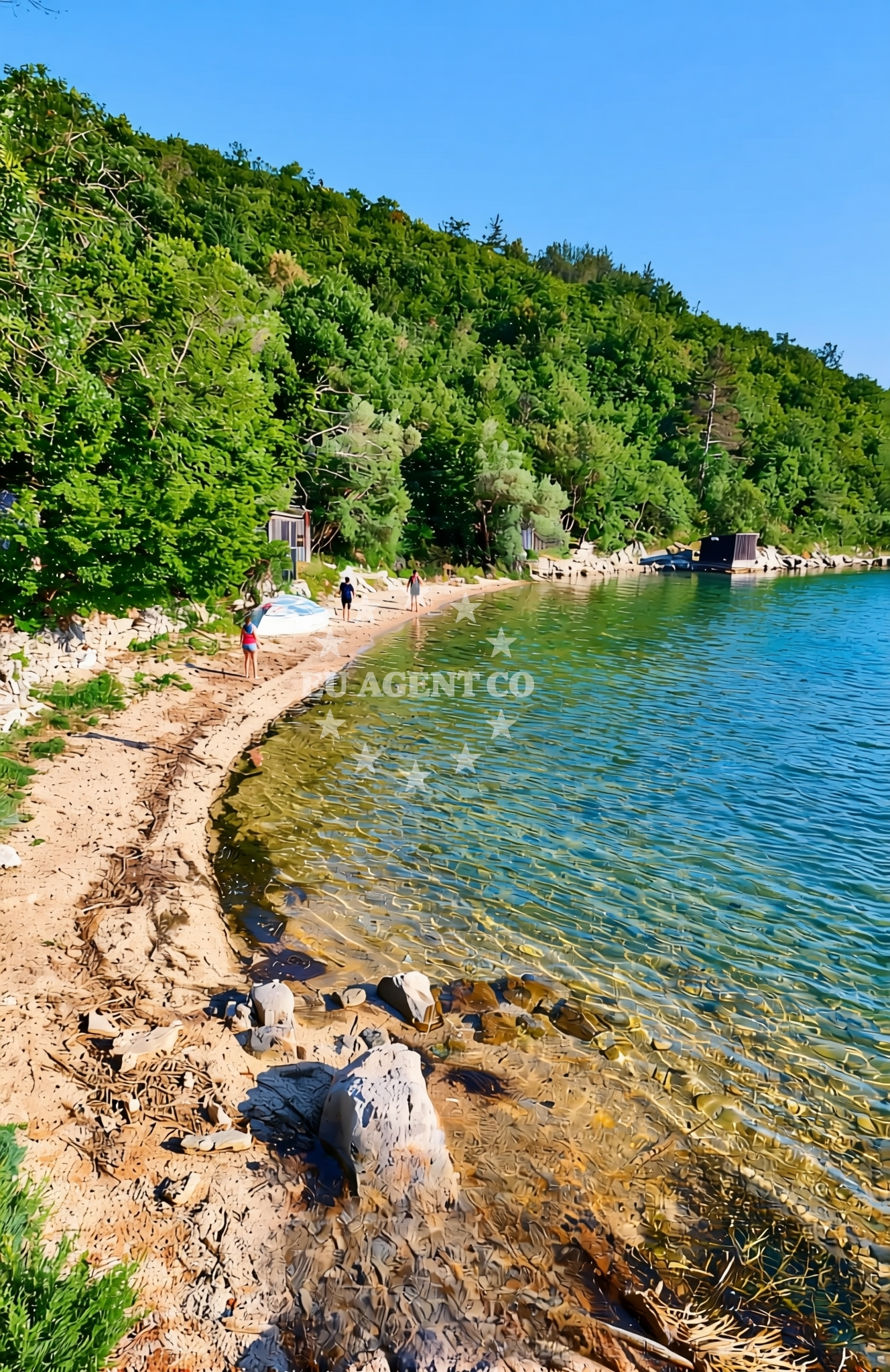 Sea and coastal view of Belavići (Marčana): beaches and coves in Belavići (Marčana)