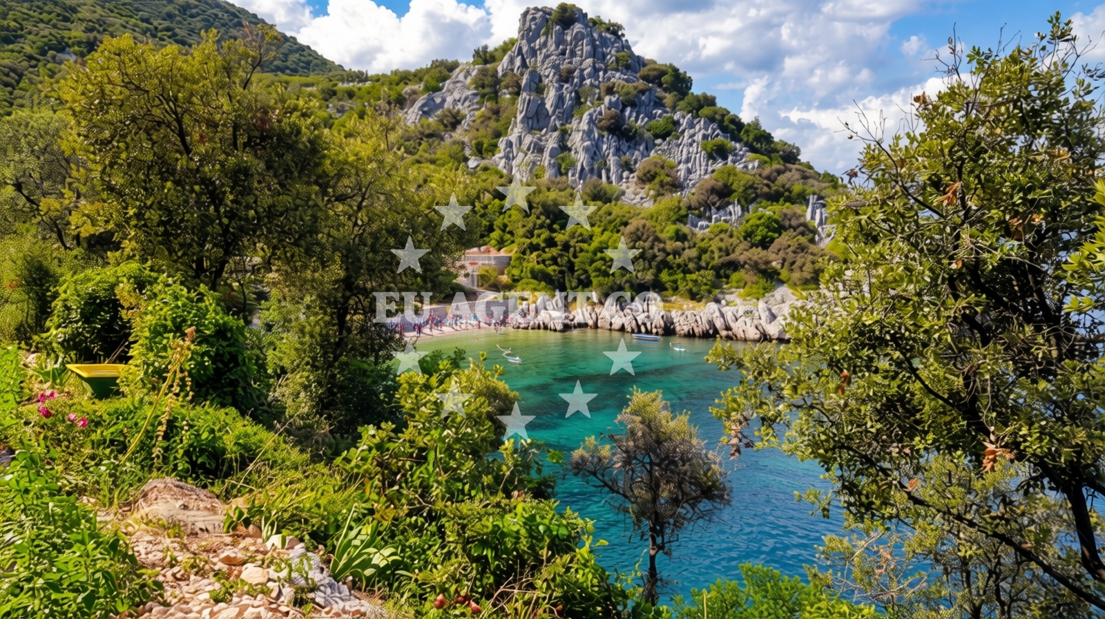 Sea and coastal view of Belecica beach in Dinka Fabrisa 18 A, Trpanj