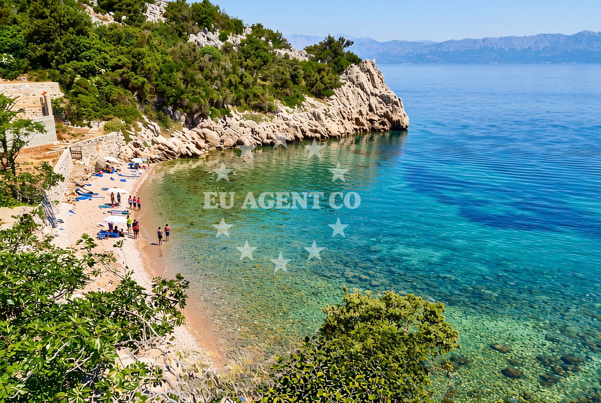 Additional view of Belecica beach in Dinka Fabrisa 18 A, Trpanj