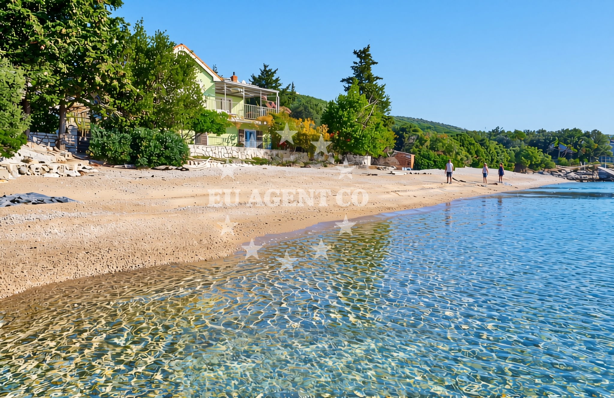 Sea and coastal view of Belej (Cres): beaches and coves in Belej (Cres)