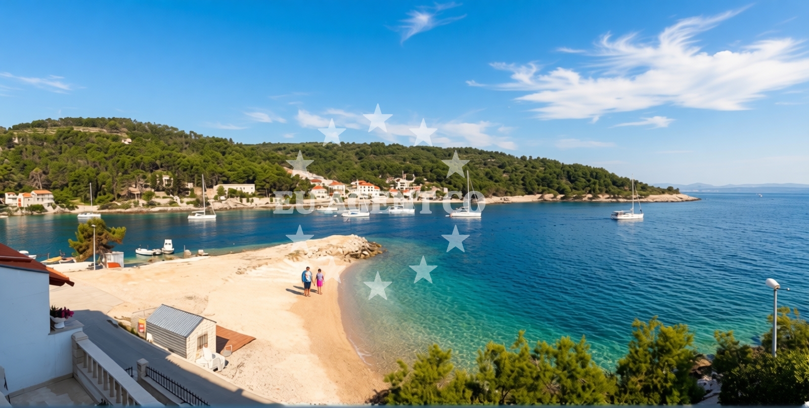 Overview of Belinda's beach in Varica 33., Stomorska