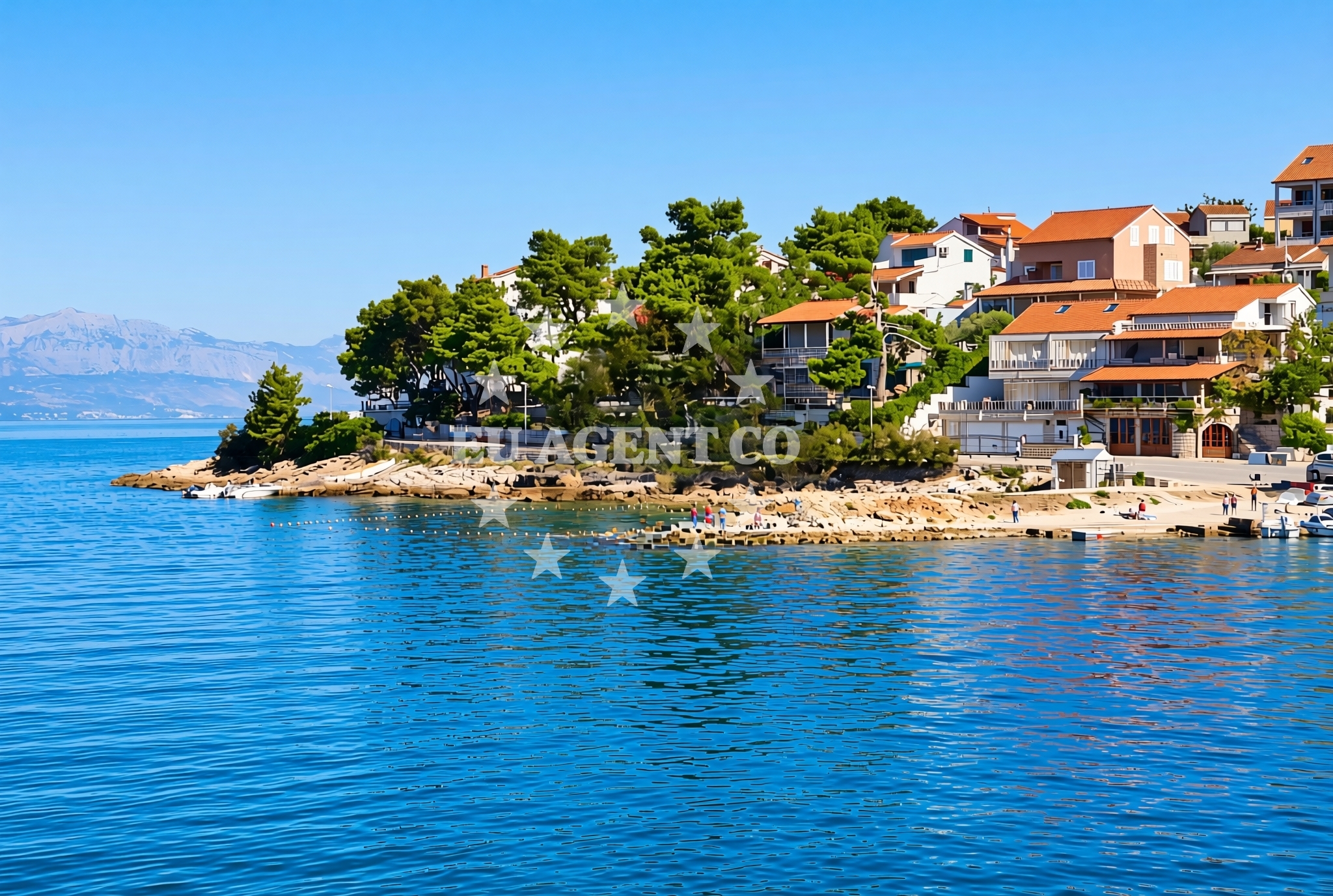 Sea and coastal view of Belinda's beach in Varica 33., Stomorska