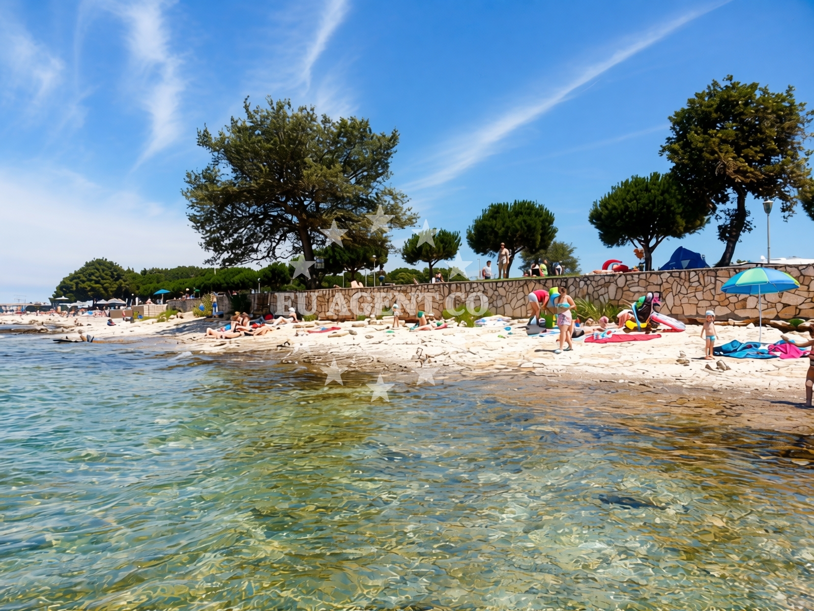 Additional view of Bella Vista beach in Ladin gaj 132a, Umag