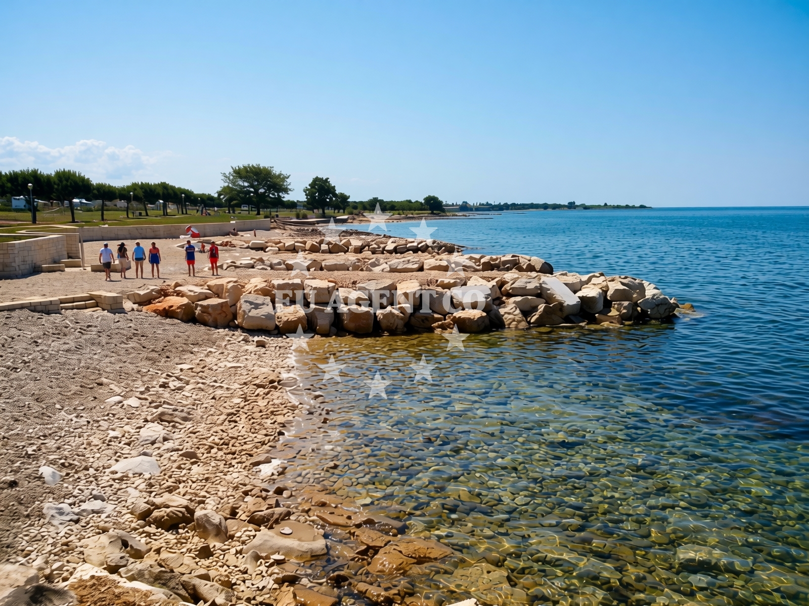 Additional view of Bella Vista beach in Ladin gaj 132a, Umag