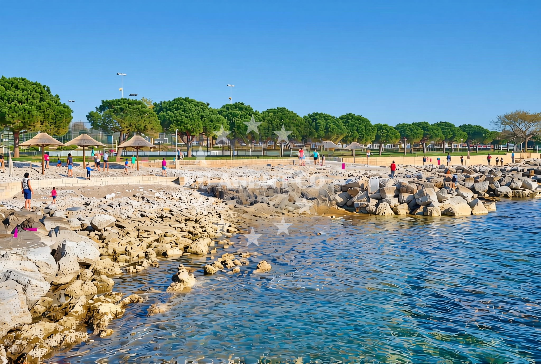 Additional view of Bella Vista beach in Ladin gaj 132a, Umag