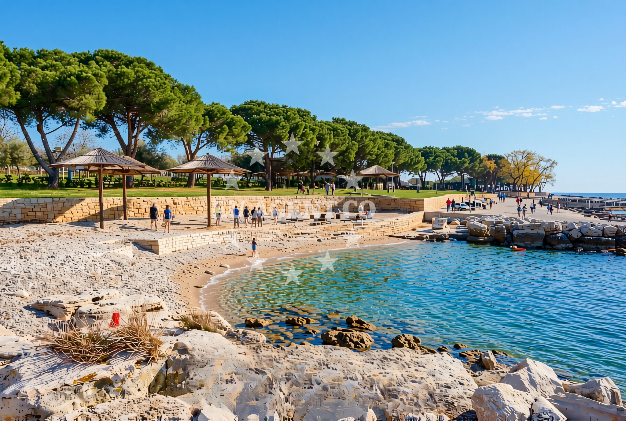 Additional view of Bella Vista beach in Ladin gaj 132a, Umag