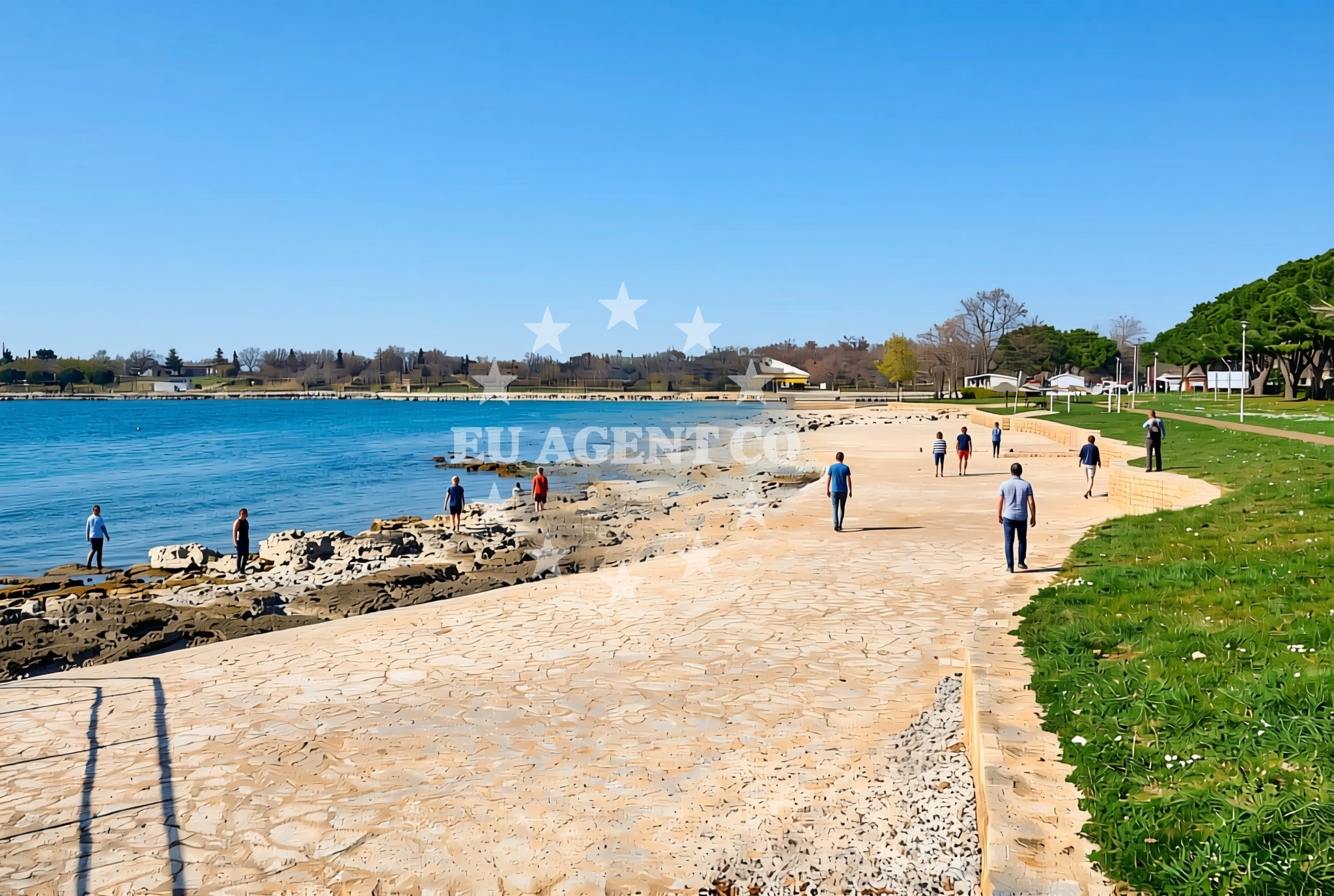 Additional view of Bella Vista beach in Ladin gaj 132a, Umag