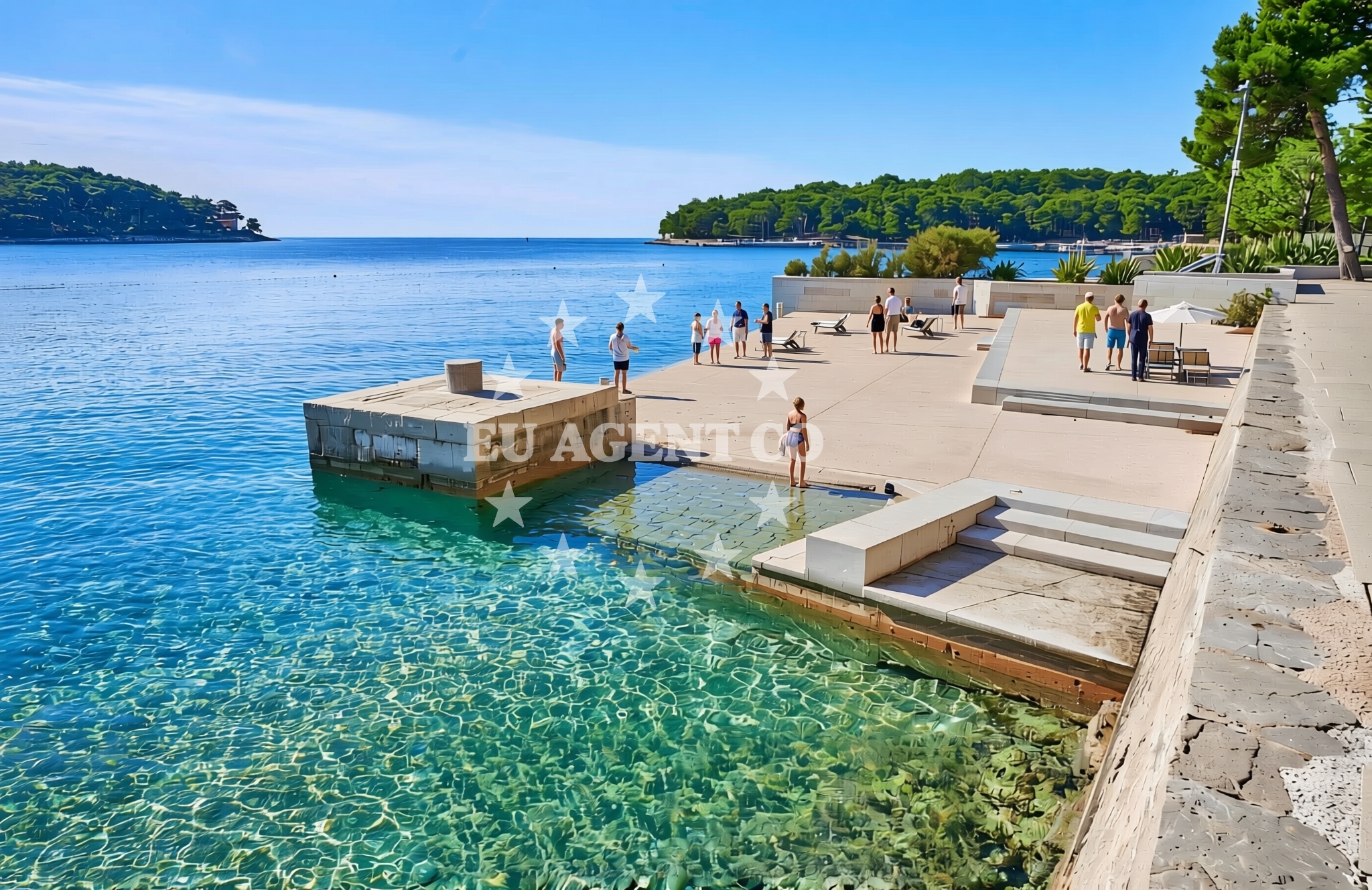 Additional view of Bellevue, Mali Lošinj (Lošinj) Beach in Bellevue