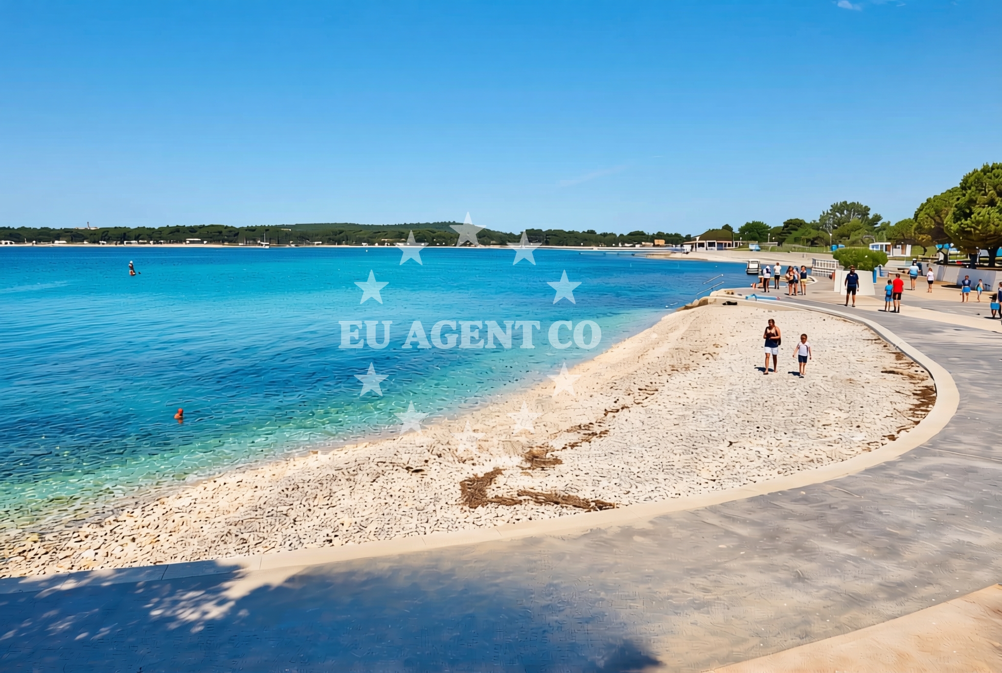 Overview of Belvedere, Medulin Beach in Belvedere