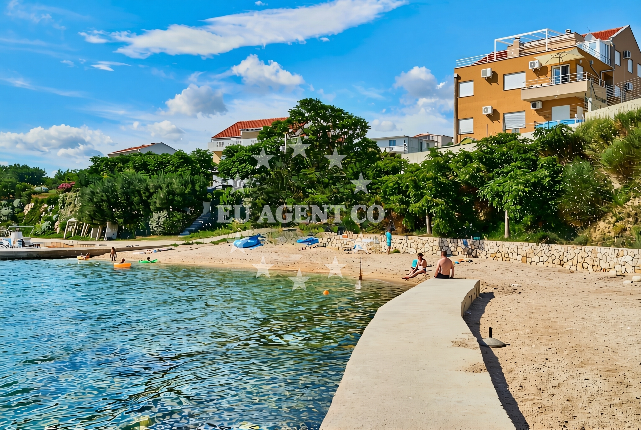 Overview of Benići zapad, Rtina Beach in Benići zapad