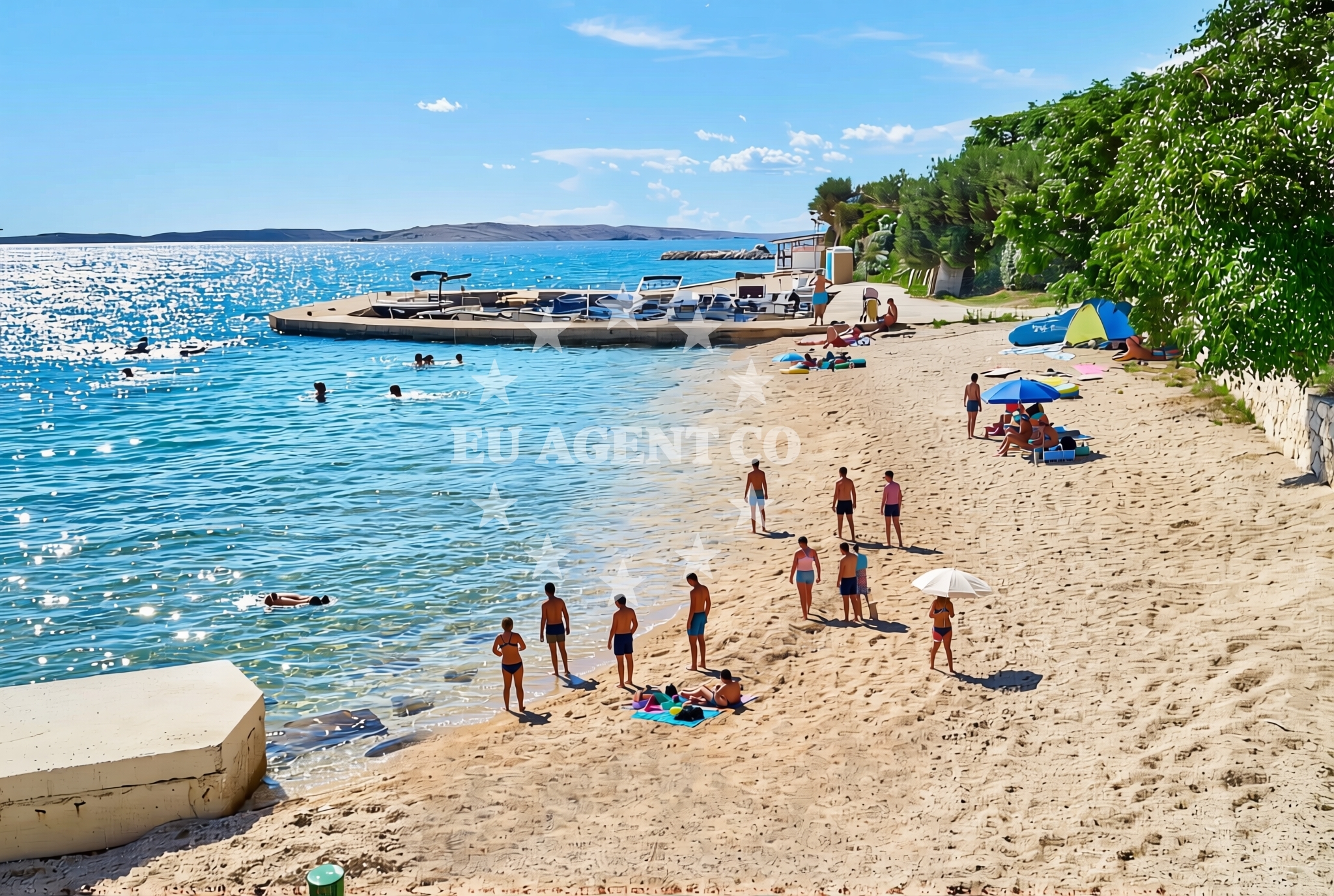 Additional view of Benići zapad, Rtina Beach in Benići zapad