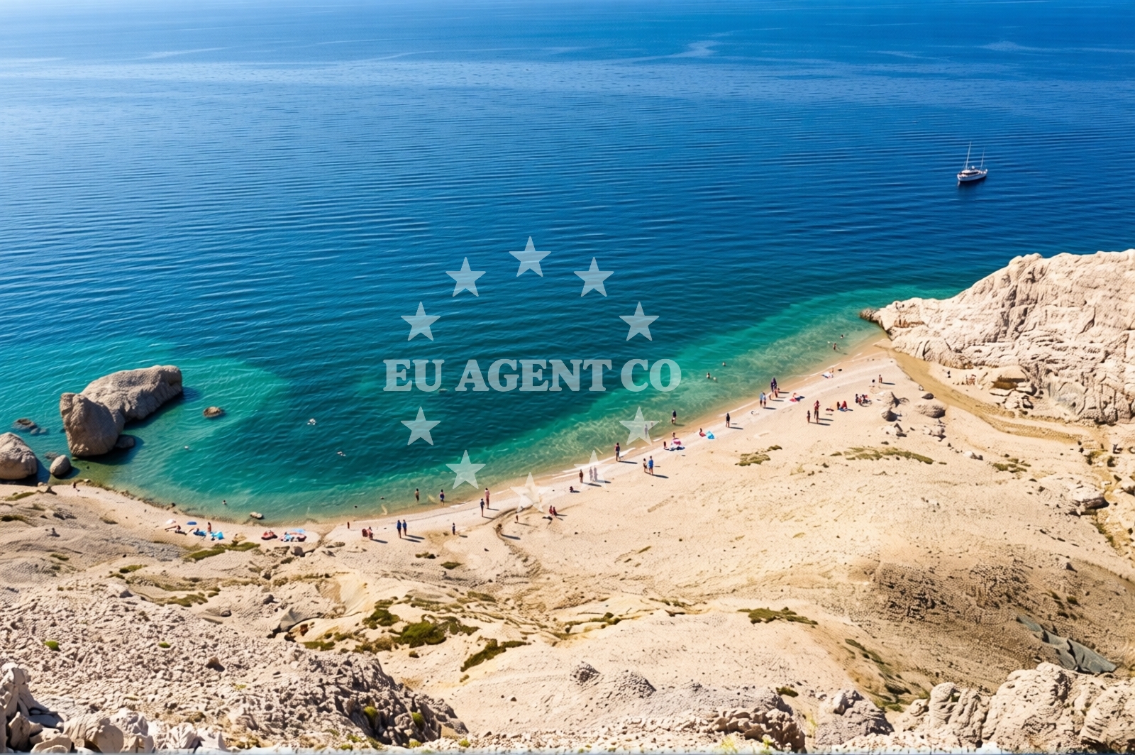 Additional view of Beritnica beach in , Metajna
