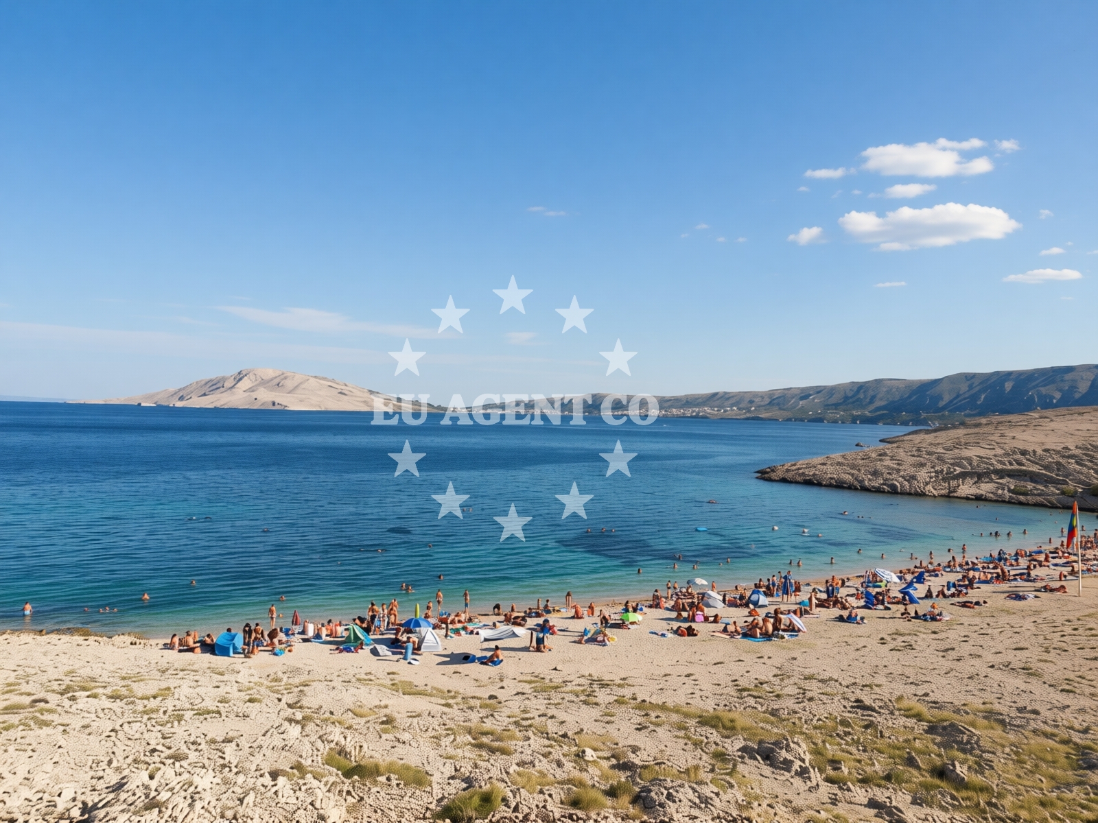 Additional view of Beritnica beach in , Metajna