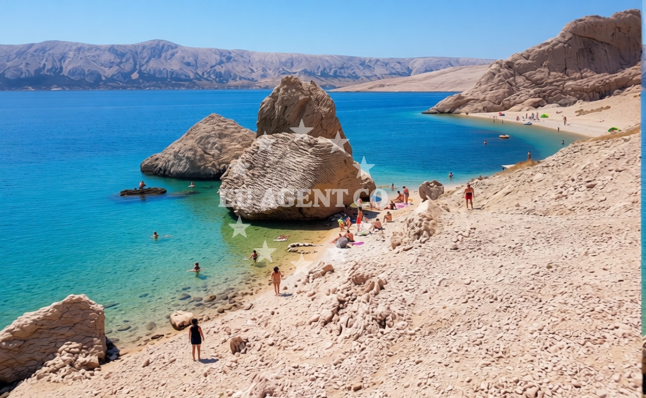 Additional view of Beritnica beach in , Metajna