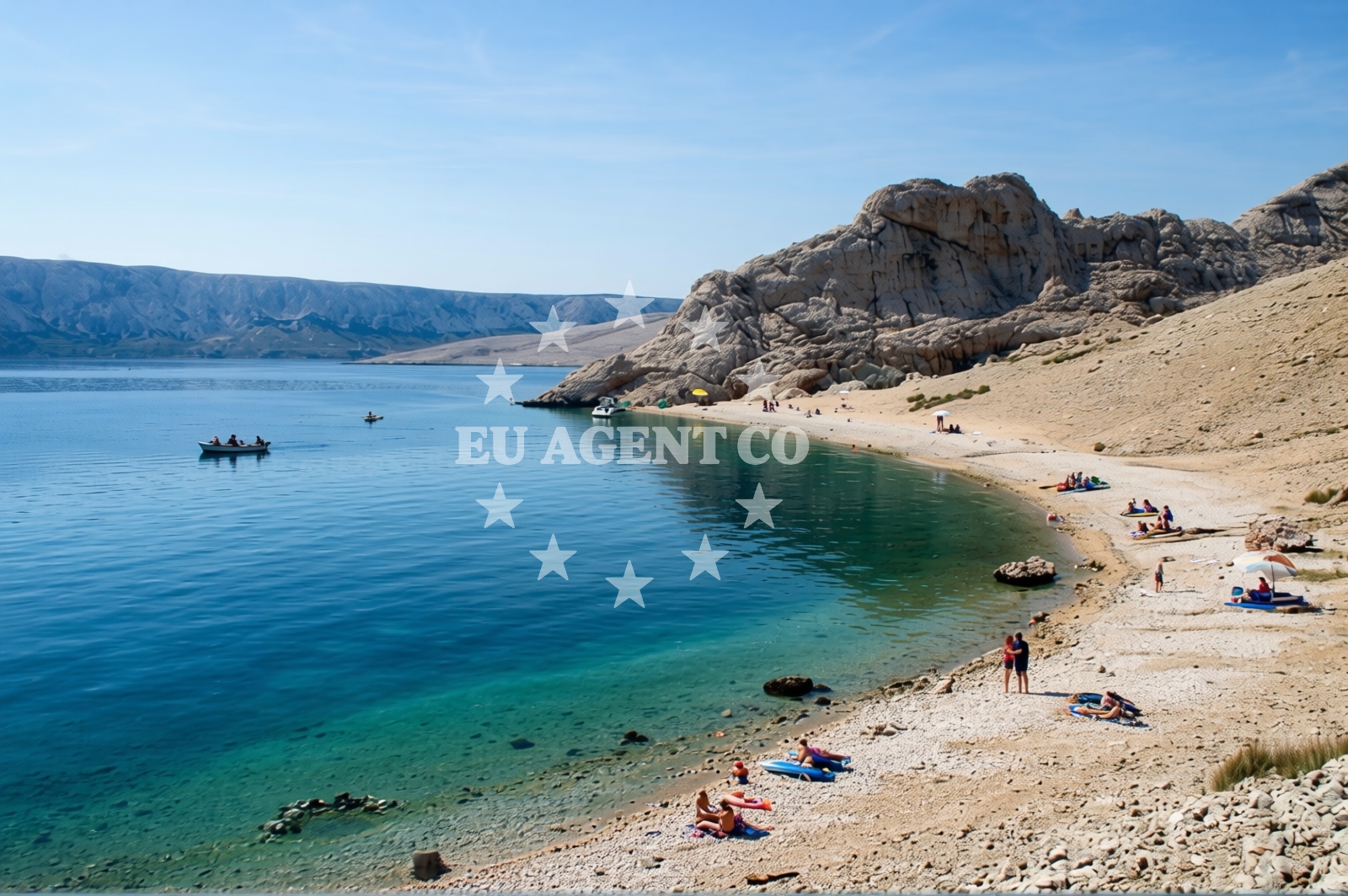 Additional view of Beritnica beach in , Metajna