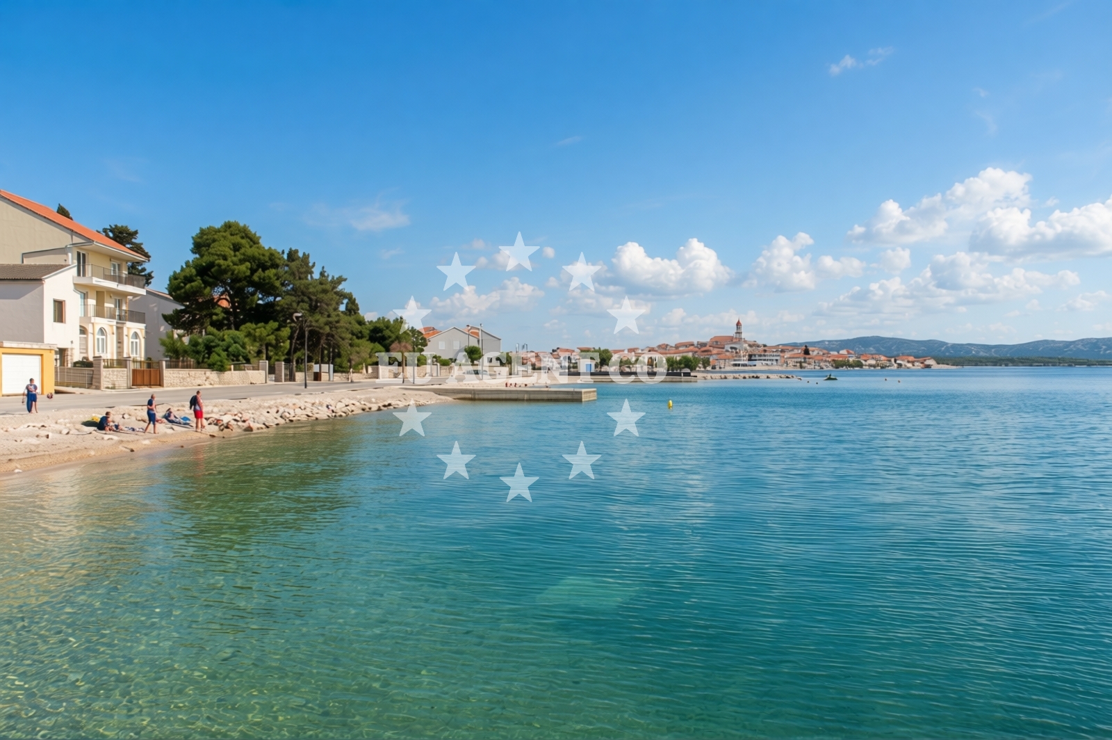 Sea and coastal view of Betina beach in Dolac 16B, Betina