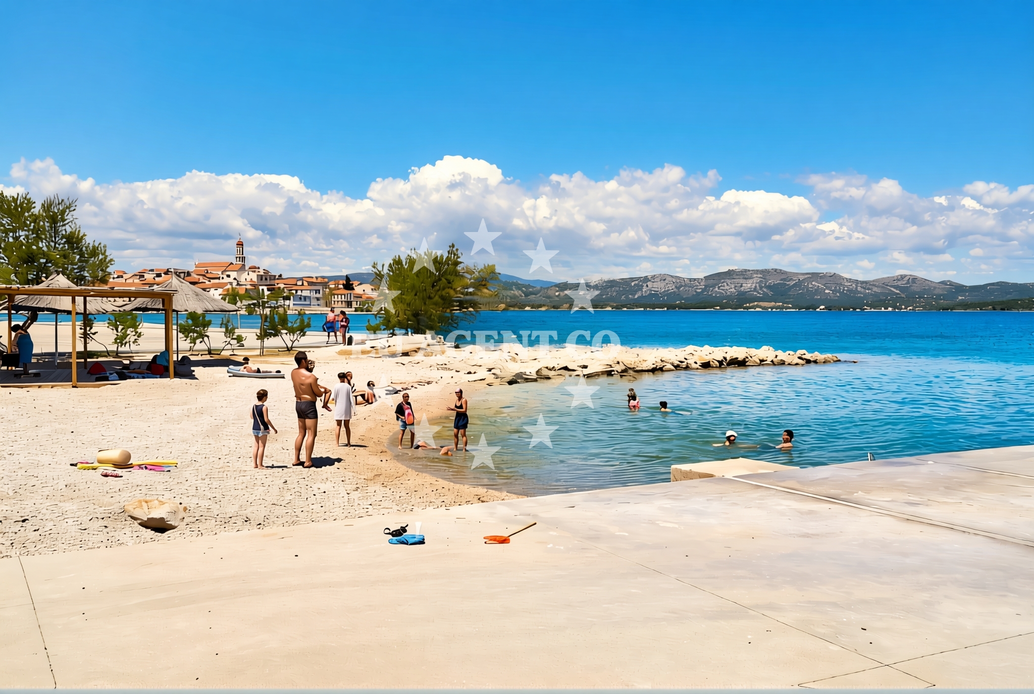 Additional view of Betina beach in Dolac 16B, Betina