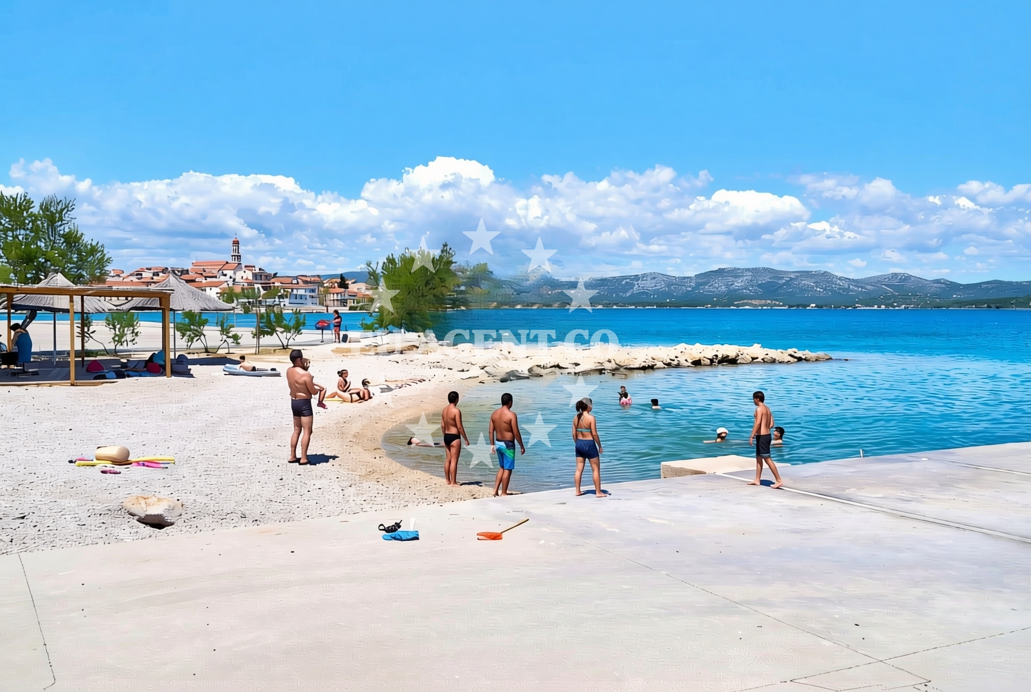 Beach facilities and surroundings at Betina (Murter): beaches and coves (12) in Betina (Murter)