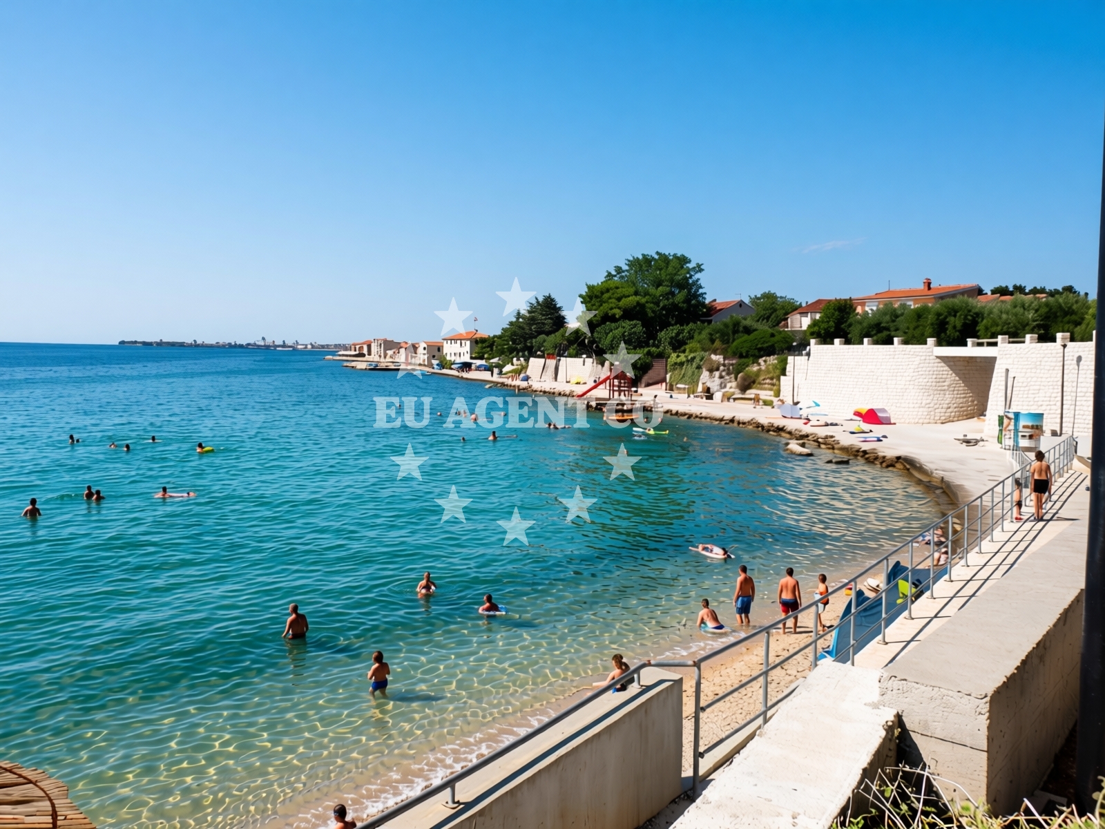 Overview of Bibinje beach in Ulica Kralja Petra Krešimira IV , 84 Prizemlje, Bibinje