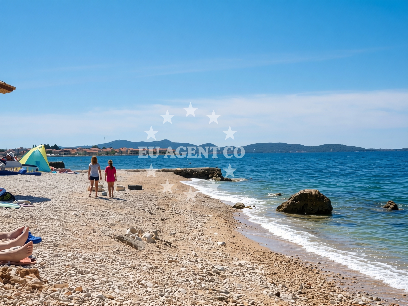 Beach facilities and surroundings at Bibinje beach in Ulica Kralja Petra Krešimira IV , 84 Prizemlje, Bibinje