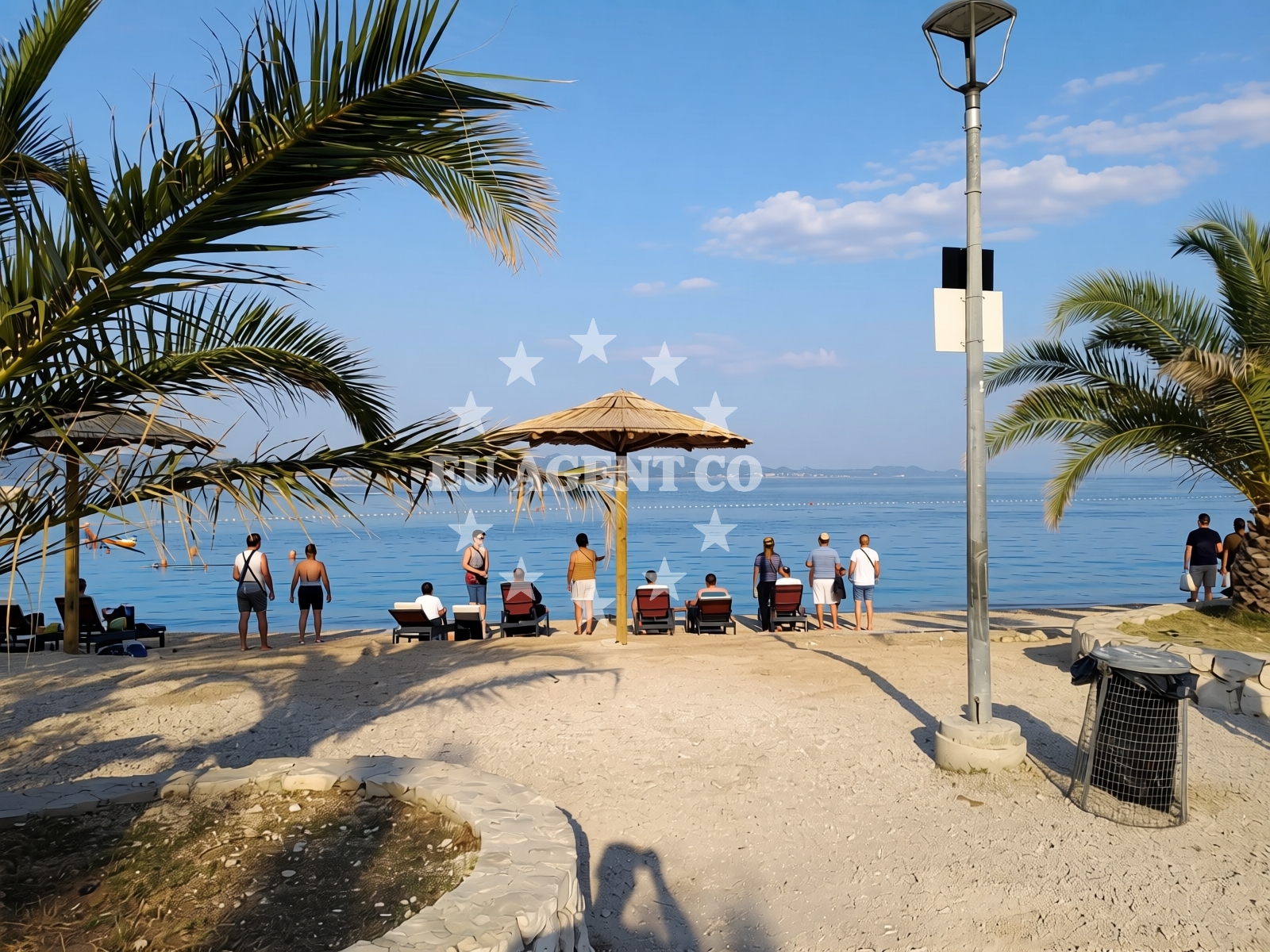 Overview of Bibinjski Mlikaric beach in 16 Ulica Mladena Bugarije Cukija, Bibinje